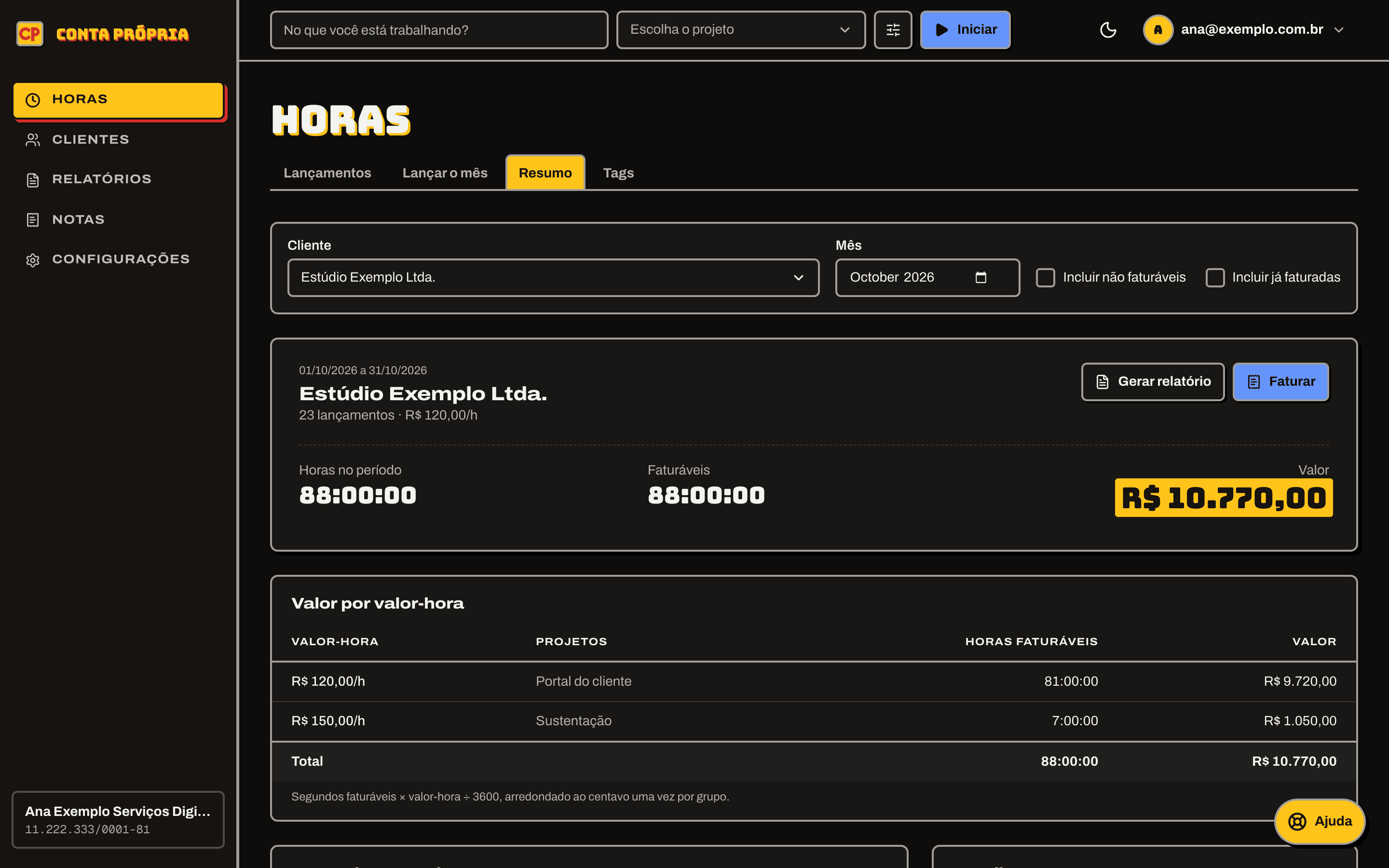 Dark mode follows the system setting.
